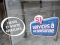 Service ÃÂ  la personne logo brand and sign text french means personal services agency